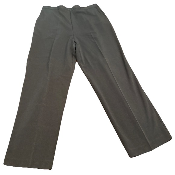 NWT Alfred Dunner Women's Pants Size 16 Navy Bel Air PullOn Straight Leg Stretch - Picture 1 of 6